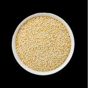 QUINOA  Ez ehető, aprócska mag természetesen gluténmentes és növényi alapú fehérjét biztosít az egészséges izomzat fejlődéséhez.